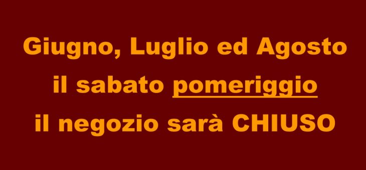 ORARI aggiornati