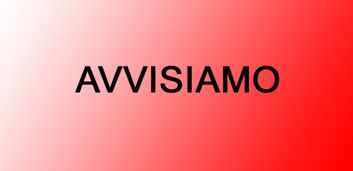 AVVISIAMO…