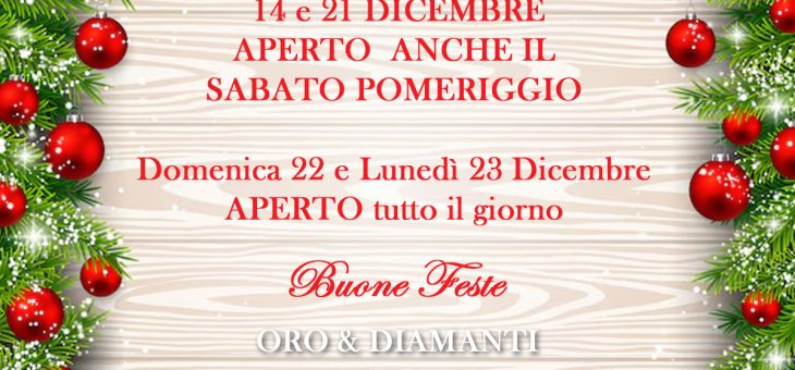Orari Speciali